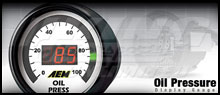 AEM Oil Pressure Display Gauge -  150 psi