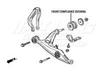 Mugen Front End Hard Bushings - Front Compliance Set - 2 Piece Set