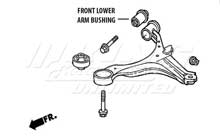 Mugen Front End Hard Bushings - Front Lower Arm Set - 2 Piece Set