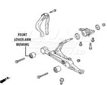 Mugen Front End Hard Bushings - Front Lower Arm Set - 2 Piece Set