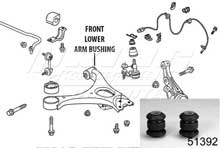 Mugen Front End Hard Bushings - Front Lower Arm Set - 2 Piece Set