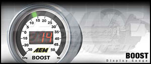 AEM Boost Display Gauge - 30 psi