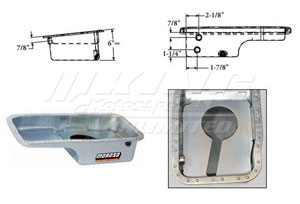 Moroso Baffled OEM Style Steel Oil Pan - B Series
