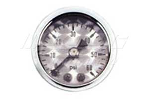 Marshall Fuel Pressure Gauge - Aluminum Face/ Silver Bezel