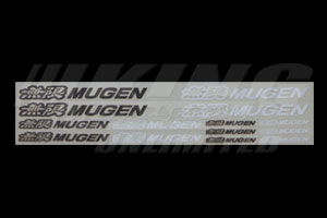 Mugen Black & White 12 Sticker Decal Set