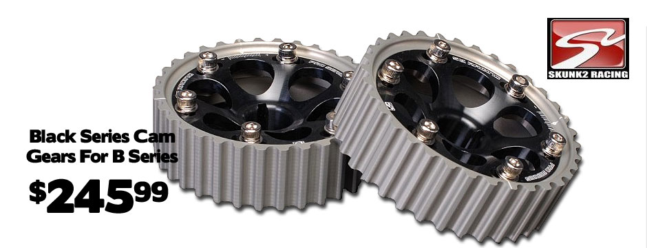 Skunk2 Black Cam Gear $245.99 for Honda Acura B Series