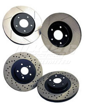StopTech Power Slot Slotted Rear Rotors for RSX 126.40042S Integra Type R