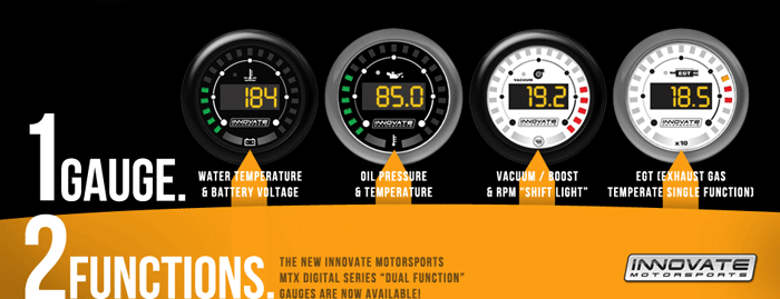 Innovate Dual Function Gauges