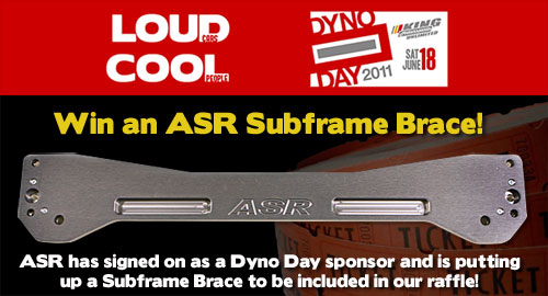 ASR A-Spec Racing Subframe Brace Free Raffle King Motorsports Dyno Day 2011
