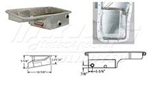 Moroso High Capacity Baffled Aluminum Drag Racing Oil Pan - D Series