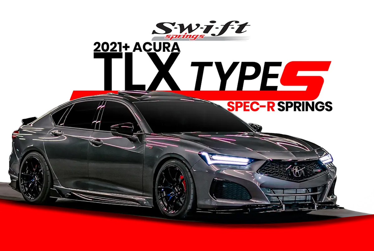 Acura TLX Type S with Swift Sport Lowering Springs SPEC-R installed