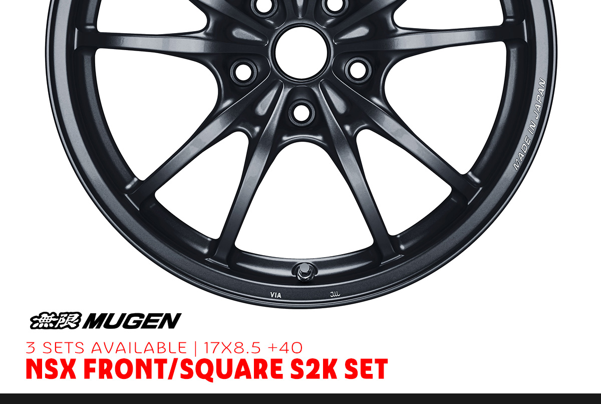 Mugen BLACK MF10 Set - 17x8.5 +40 (Free Shipping & Caps)(3 Sets Available)
