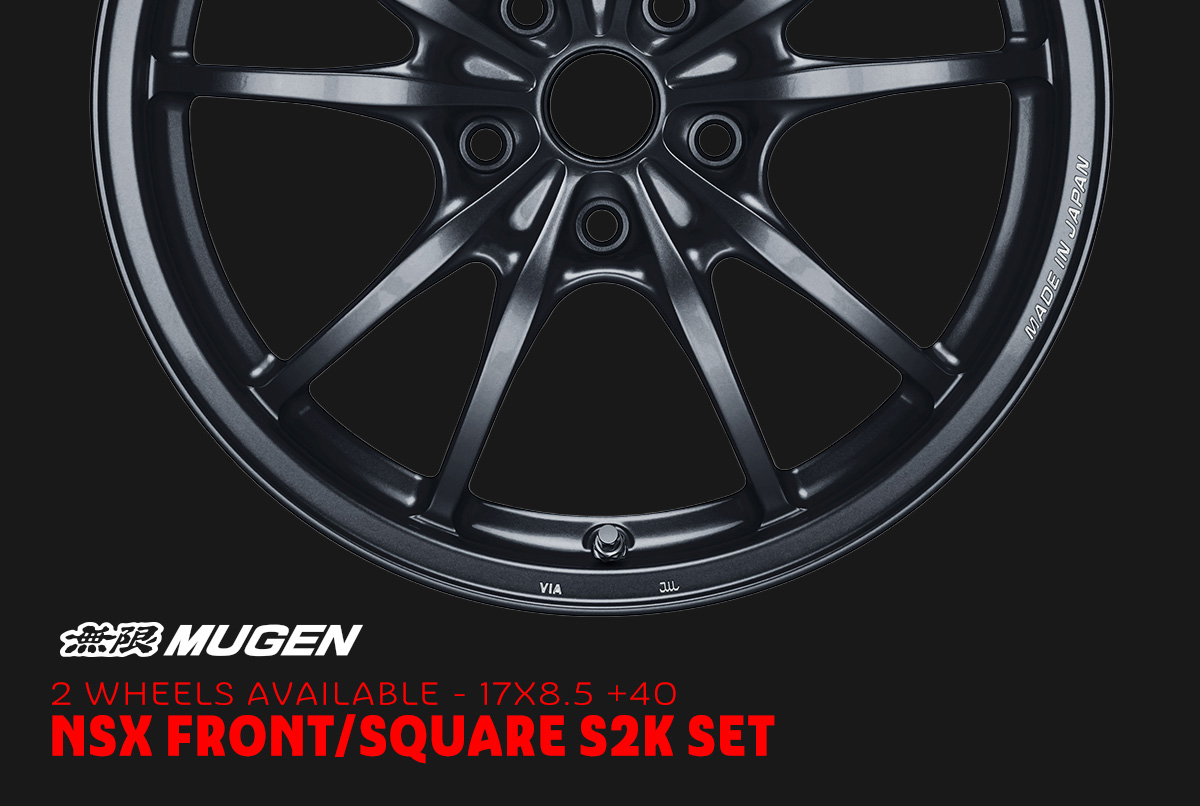 Mugen BLACK MF10 Set - 17x8.5 +40 (2 individual wheels available)