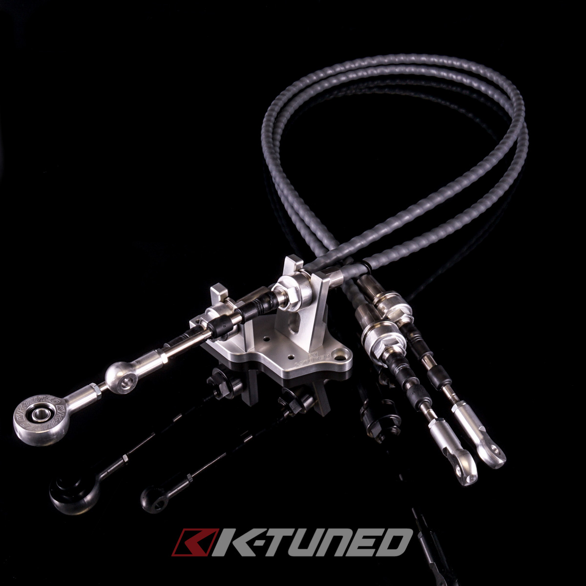 KTuned RaceSpec Shifter Cables w/Bracket K24Z7 Transmission w/RSX