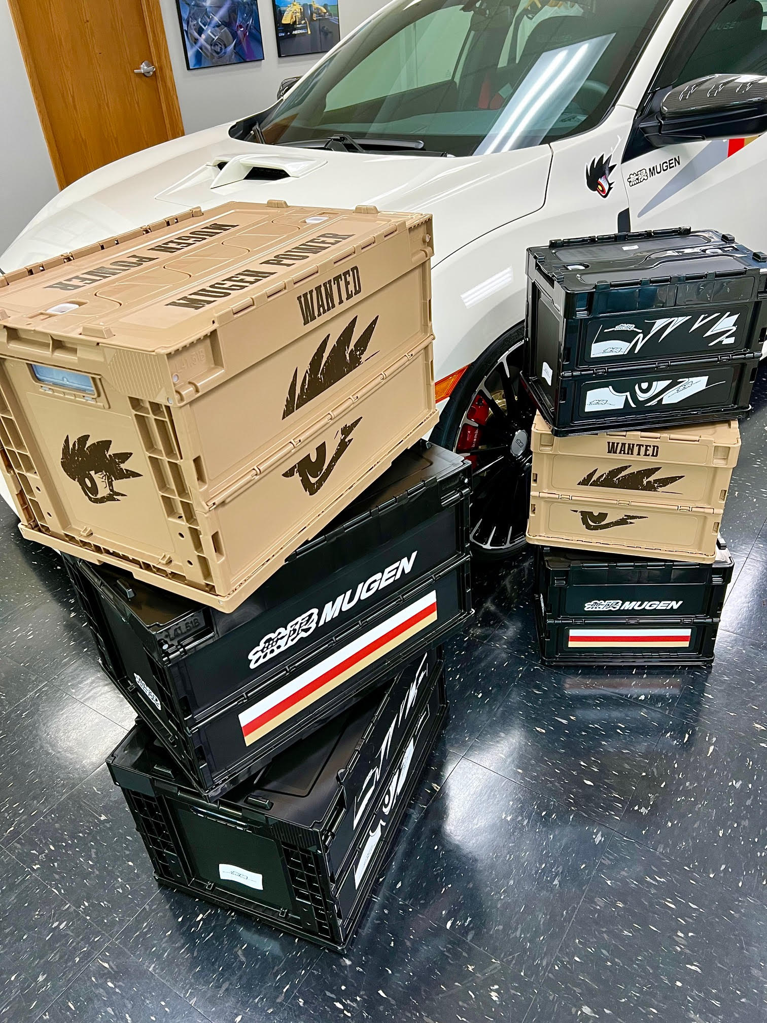 金MUGEN垂 Mugen Stripe Folding Tote Small 90000-XYL-800A-Z3 - King