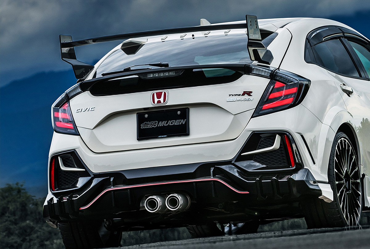 Mugen Rear Wing Spoiler – Fiberglass (GFRP) 84112-XNCF-K1S0