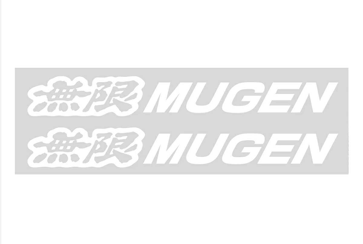 MUGEN Sticker A Large White 90000YZ5310AW4 King Motorsports
