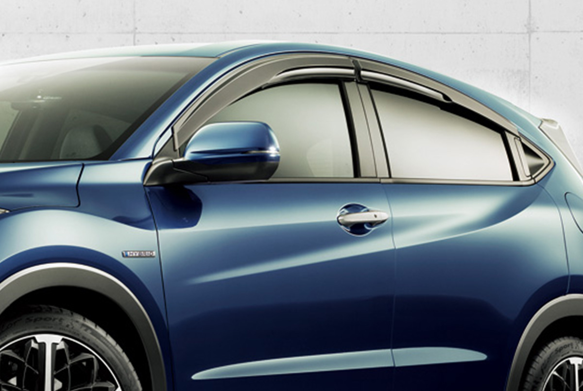 パーツ RU VEZEL MUGEN VENTILATED VISOR Mugen HR-V 2015-2022 Ventilated Visors 72400-XMR-K0S0 - King