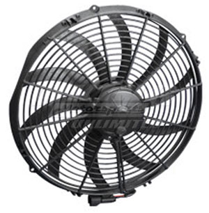 Spal High Performance Electric Cooling Fan - 14" High Performance - Push, Straight Blade, 1720 cfm (3.75")