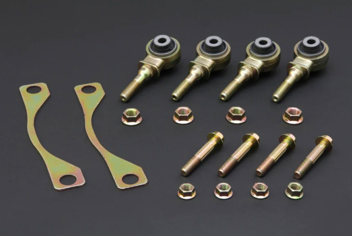 Hardrace Front Upper Arm Bushings Rubber w/ hardware (bolt on)
