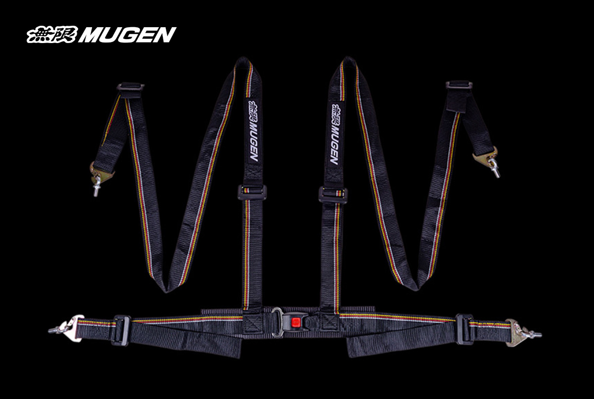 Mugen 4 Point Seat Belt Harness with Mugen Logo, available at King Motorsports