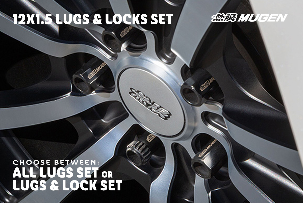 Mugen Racing Nut Set - All Lugs or Lugs and Locks - M12 x P1.5, L