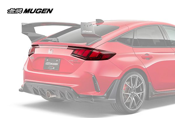 Set of MUGEN FL5/FL1 LED taillights showing the dynamic 3D luminous surface and sequential turn signal feature.