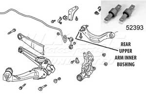 Mugen Rear End Hard Bushings - Rear Upper Arm Inner Set - 2 Piece Set